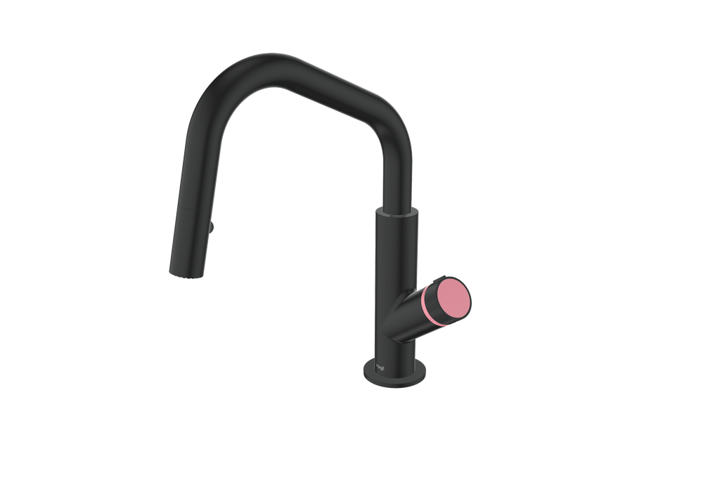 Matte Black / Rose Pink