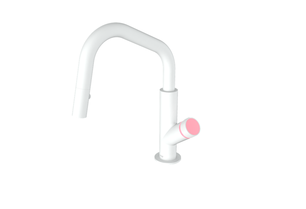 Matte White / Rose Pink