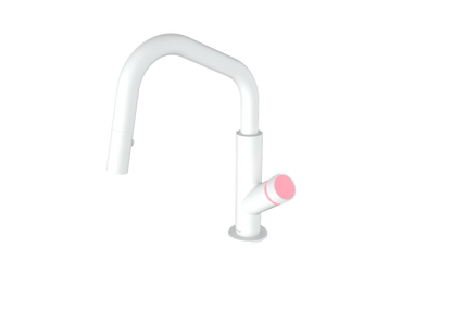 Matte White / Rose Pink