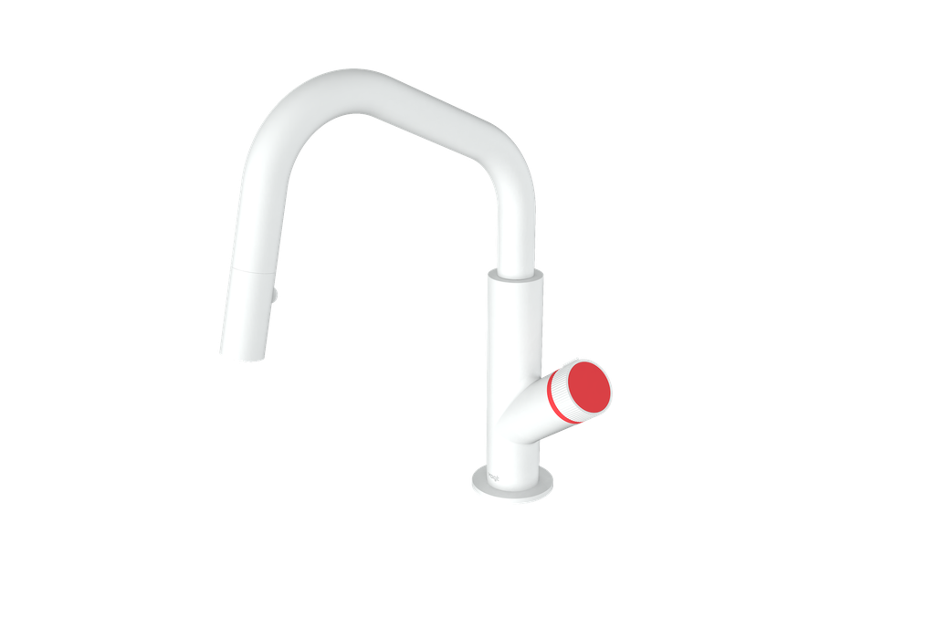 Matte White / Tango Red