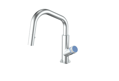 Stainless Steel / Azure Blue