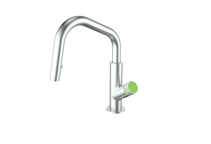 Stainless Steel / Lime Green