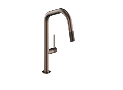 Robinet de cuisine rétractable Vogt Drava de 16 po avec bec angulaire - KF.16D2.1214