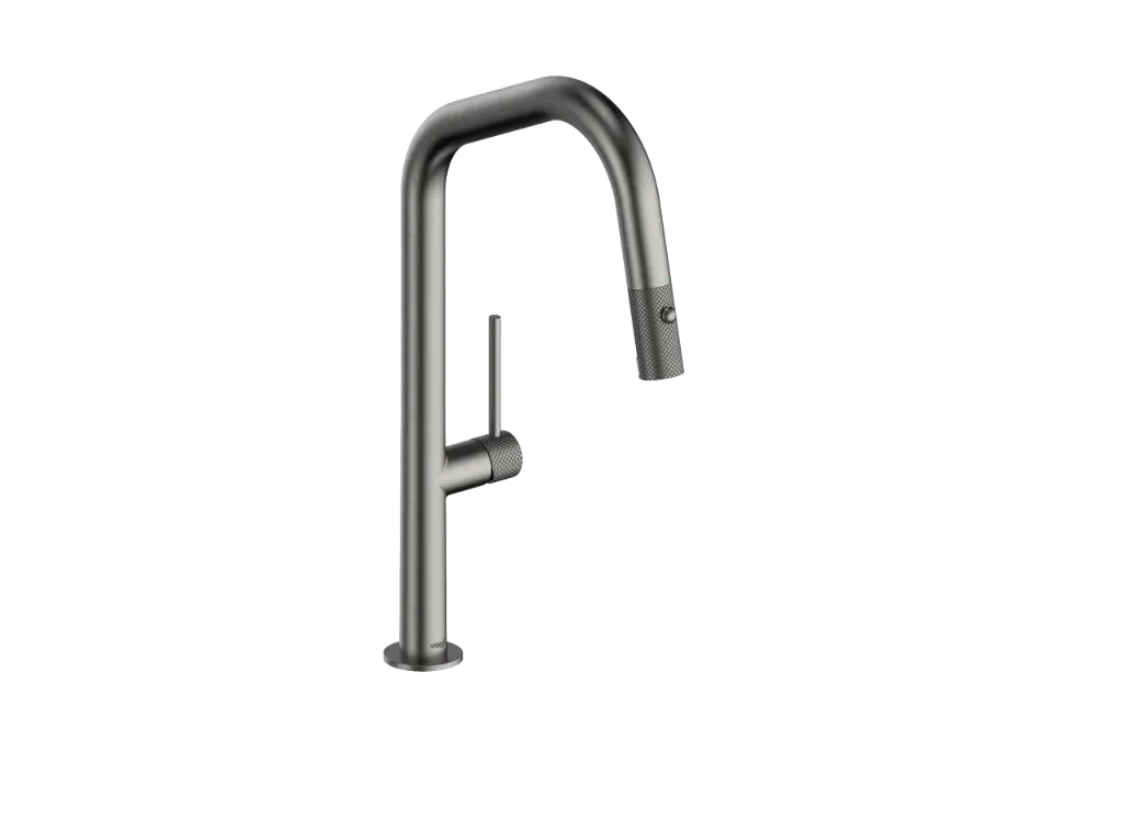 Robinet de cuisine rétractable Vogt Drava de 16 po avec bec angulaire - KF.16D2.1214