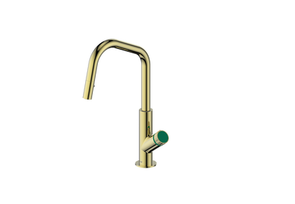 Brushed Gold / Emerald Green