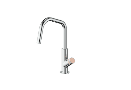 Polished Chrome / Blush Pink