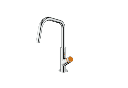 Polished Chrome / Orange Burst