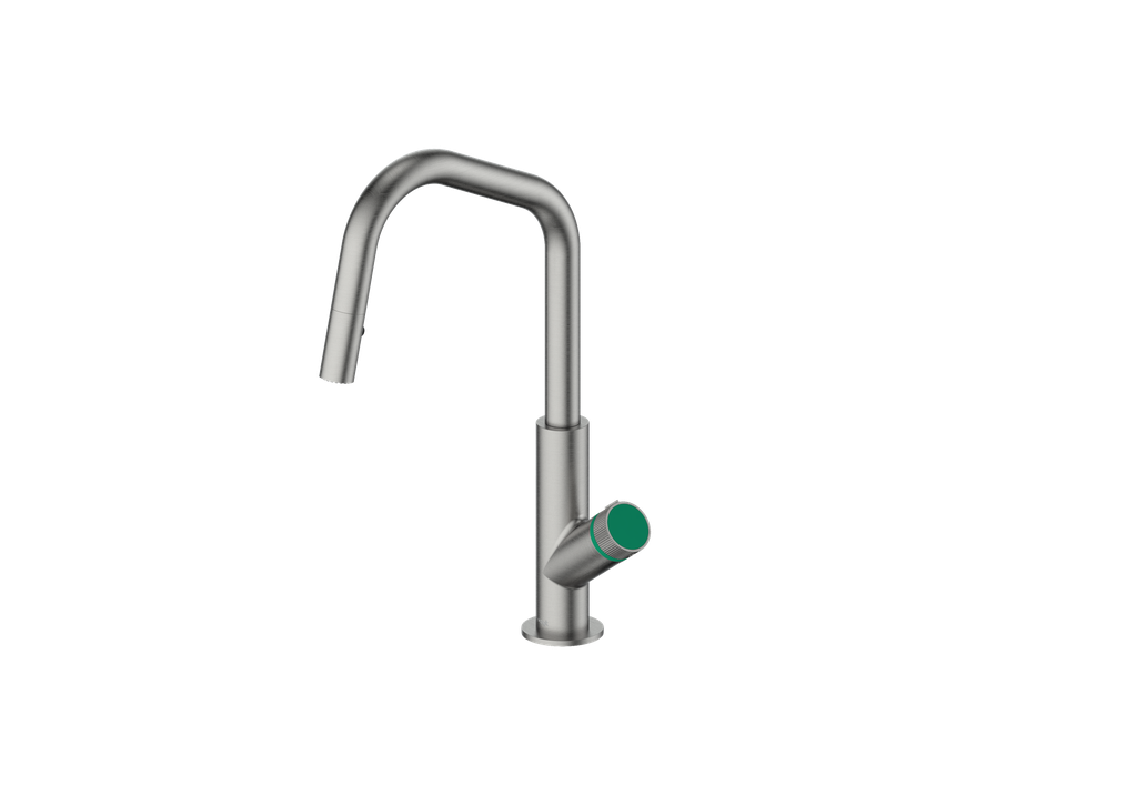 Gunmetal / Emerald Green