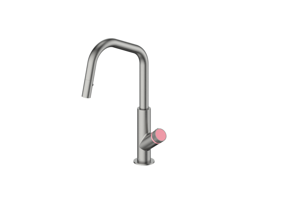 Gunmetal / Rose Pink