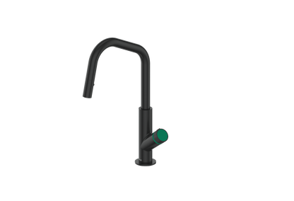 Matte Black / Emerald Green