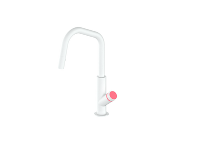Matte White / Fresh Raspberry