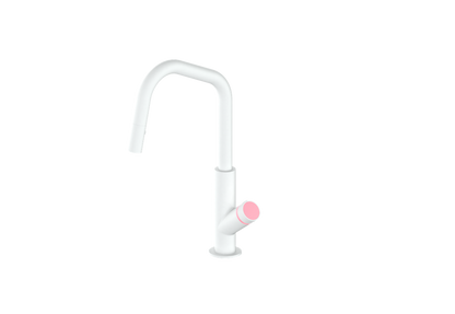 Matte White / Rose Pink