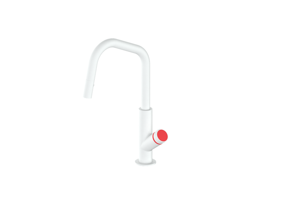 Matte White / Tango Red