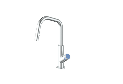Stainless Steel / Azure Blue