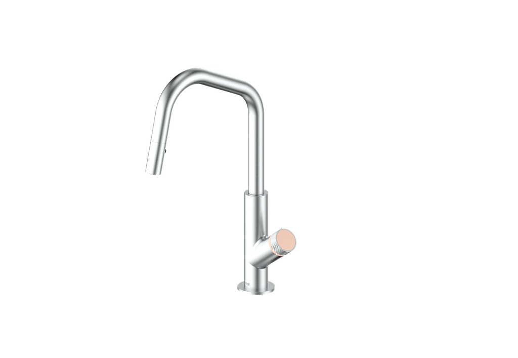 Stainless Steel / Blush Pink