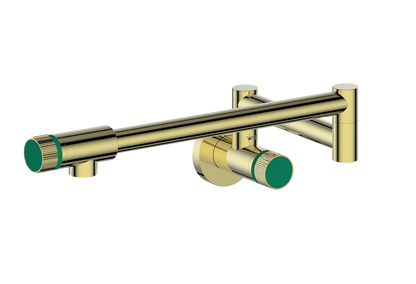 Brushed Gold / Emerald Green