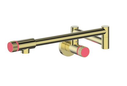 Brushed Gold / Fresh Raspberry
