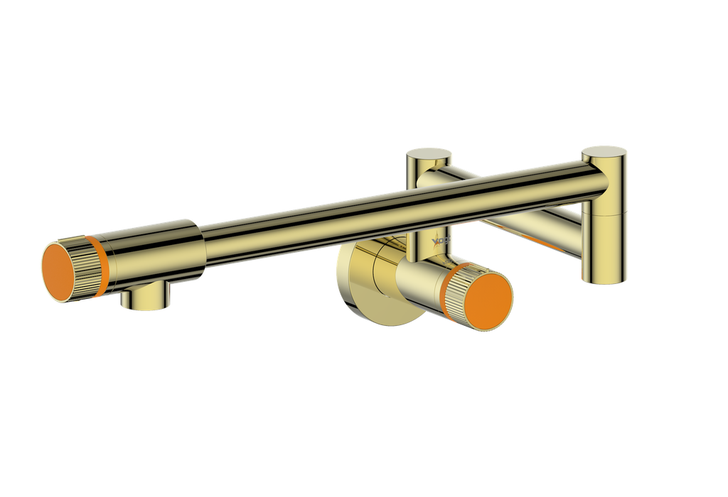 Brushed Gold / Orange Burst