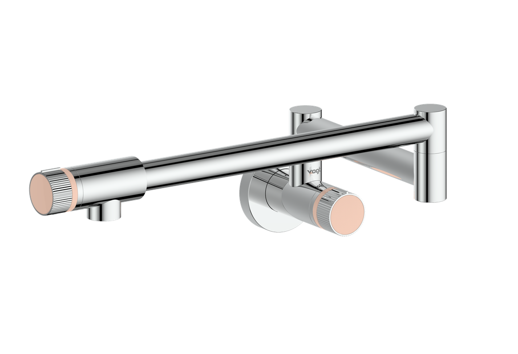 Polished Chrome / Blush Pink