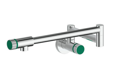 Polished Chrome / Emerald Green