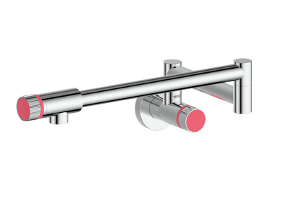 Polished Chrome / Fresh Raspberry