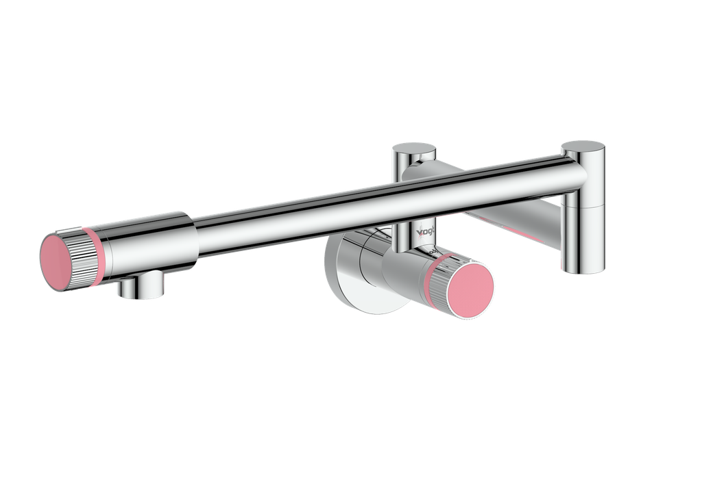 Polished Chrome / Rose Pink