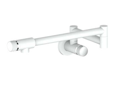 Matte White / Polished Chrome