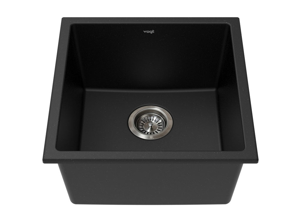 Vogt Vienna Vogranite Kitchen Sink in Onyx Black - KS.1717.V01G-61