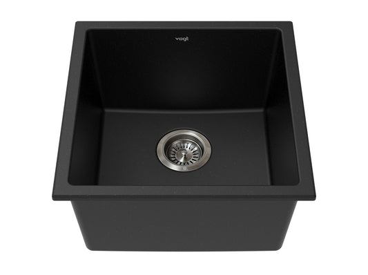 Vogt Vienna Vogranite Kitchen Sink in Onyx Black - KS.1717.V01G-61