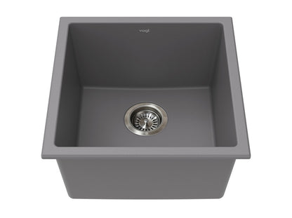 Vogt Vienna Vogranite Kitchen Sink in Metropolitan Grey - KS.1717.V02G-61