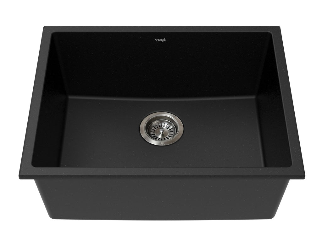 Vogt Salzburg Vogranite Kitchen Sink in Onyx Black - KS.2318.S01G-61