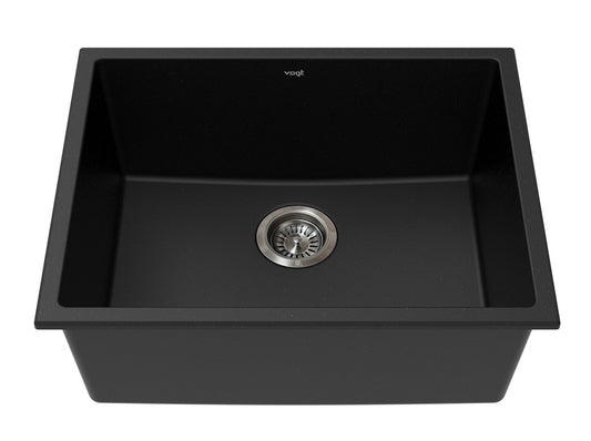 Vogt Salzburg Vogranite Kitchen Sink in Onyx Black - KS.2318.S01G-61
