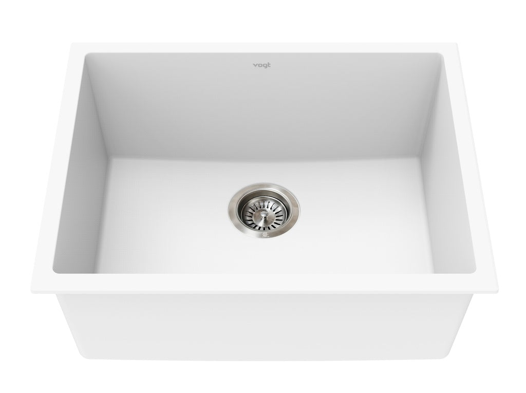 Vogt Salzburg Vogranite Kitchen Sink in Frost White - KS.2318.S04G-61