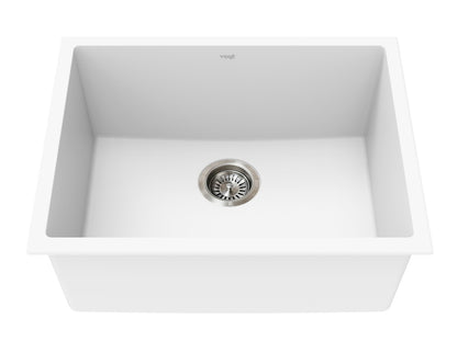Vogt Salzburg Vogranite Kitchen Sink in Frost White - KS.2318.S04G-61