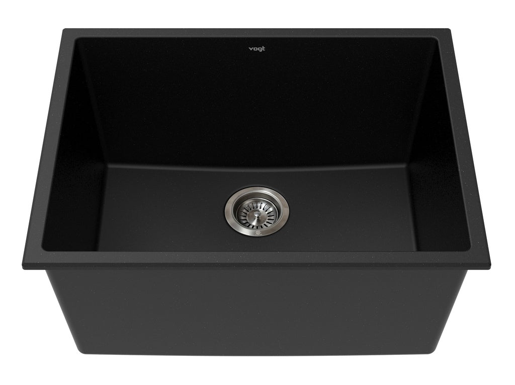 Vogt Mitterdorf Vogranite Undermount Kitchen Sink in Onyx Black - KS.2519.M01G-61