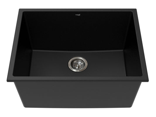 Vogt Mitterdorf Vogranite Undermount Kitchen Sink in Onyx Black - KS.2519.M01G-61