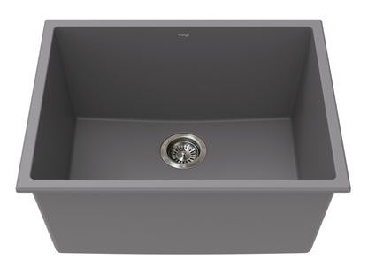 Vogt Mitterdorf Vogranite Undermount Kitchen Sink in Metropolitan Grey - KS.2519.M02G-61