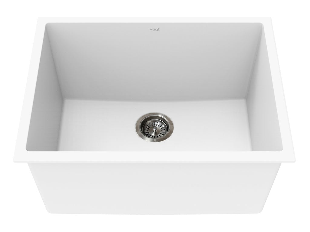 Vogt Mitterdorf Vogranite Undermount Kitchen Sink in Frost White - KS.2519.M04G-61