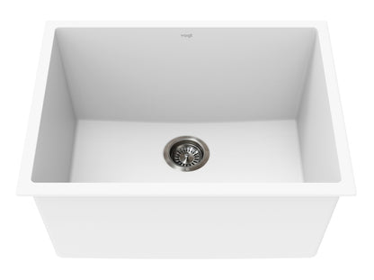 Vogt Mitterdorf Vogranite Undermount Kitchen Sink in Frost White - KS.2519.M04G-61