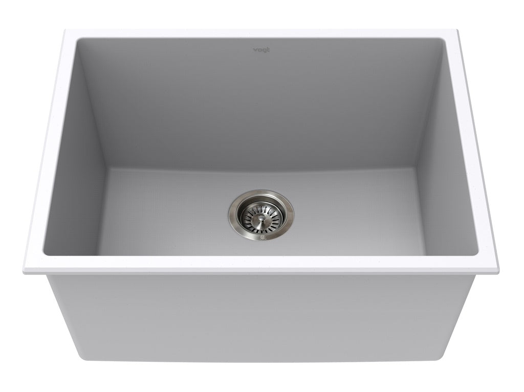 Vogt Mitterdorf Vogranite Undermount Kitchen Sink in Powder Grey - KS.2519.M05G-61