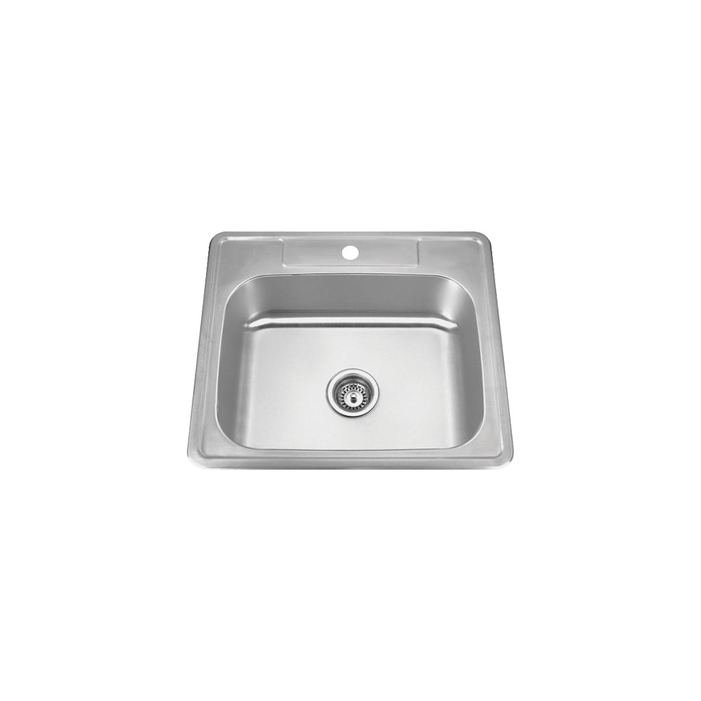 Vogt Breitach 20-Gauge Top-Mount Stainless Steel Kitchen & Laundry Sink - KS.2522.B18P-61