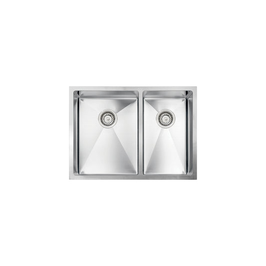 Vogt Leoben 18-Gauge Undermount Double-Bowl Stainless Steel Kitchen Sink - KS.2618.L18R-61