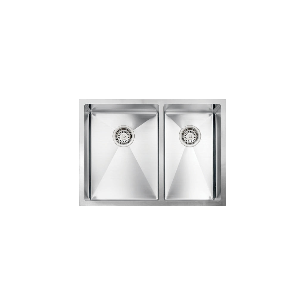 Vogt Leoben 18-Gauge Undermount Double-Bowl Stainless Steel Kitchen Sink with Bottom Grid - KS.2618.L18R-63