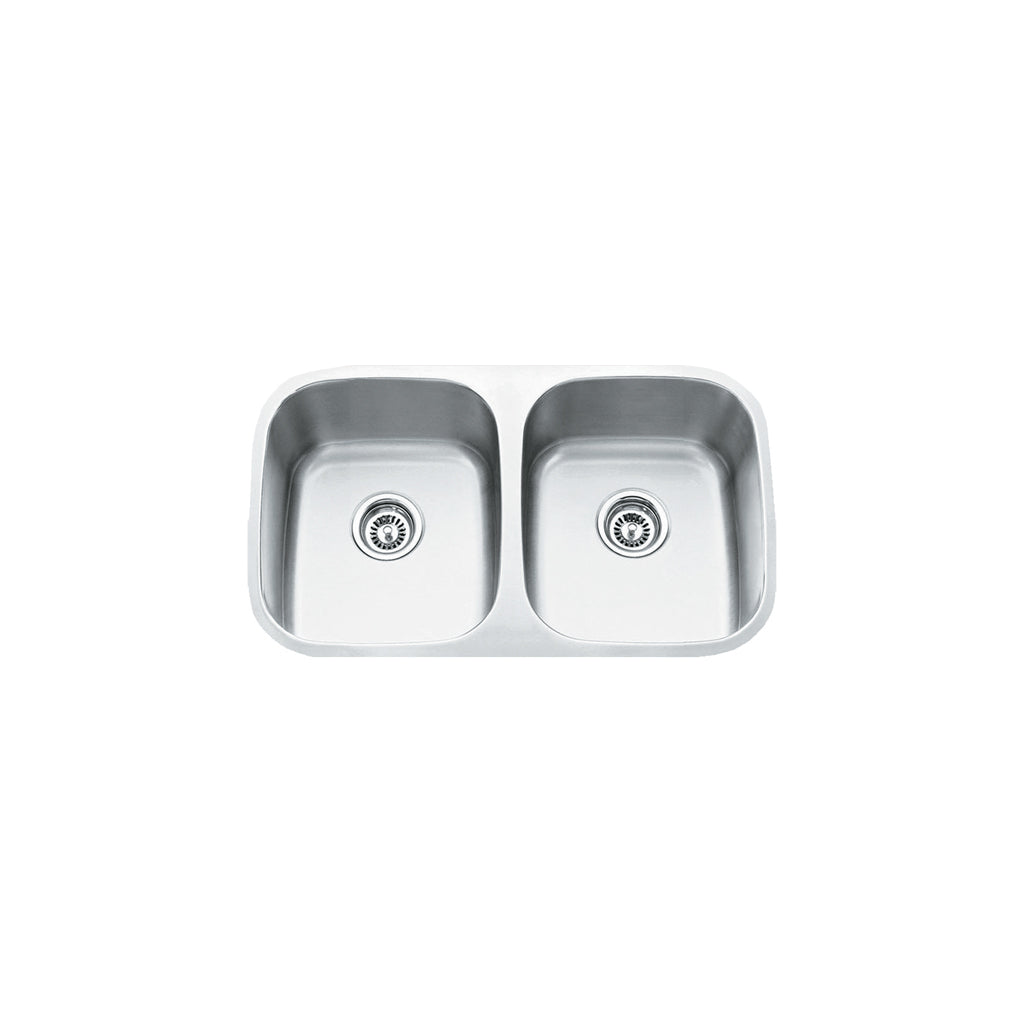 Vogt Fischa 18-Gauge Undermount Double-Bowl Stainless Steel Kitchen Sink - KS.2918.F18P-61