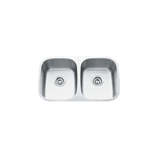 Vogt Fischa 18-Gauge Undermount Double-Bowl Stainless Steel Kitchen Sink - KS.2918.F18P-61