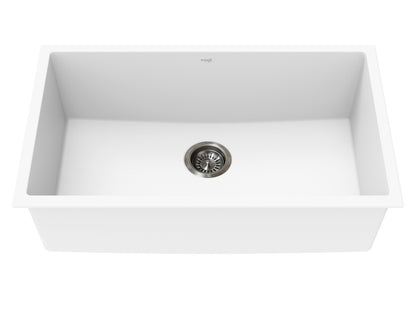 Vogt Graz Vogranite Kitchen Sink in Frost White - KS.3018.G04G-61