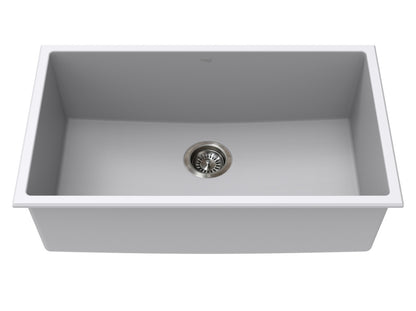 Vogt Graz Vogranite Kitchen Sink in Powder Grey - KS.3018.G05G-61