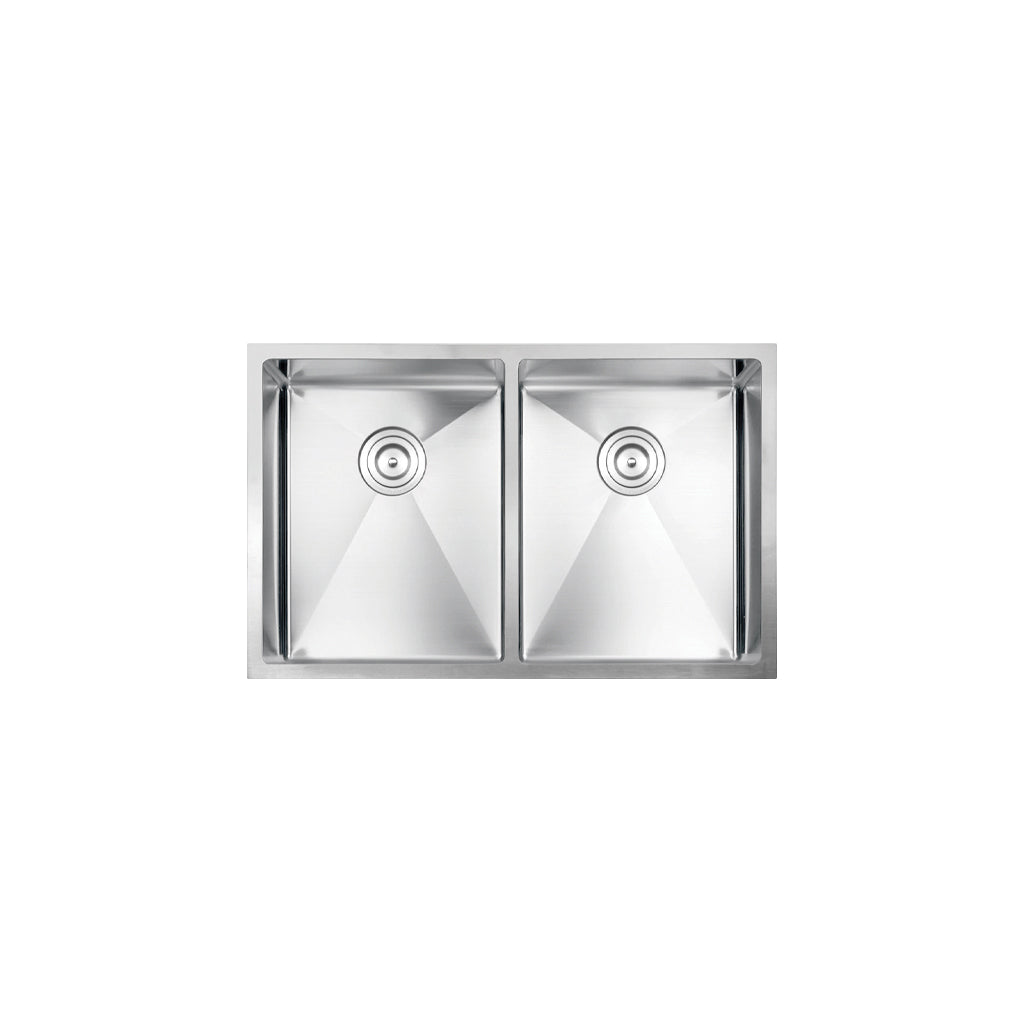 Vogt Mödling 16-Gauge Undermount Double-Bowl Stainless Steel Kitchen Sink with Bottom Grid - KS.3018.M16R-64