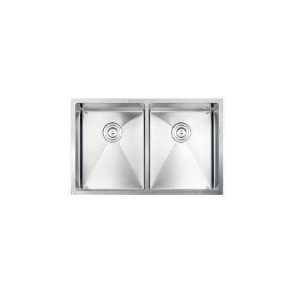Vogt Mödling 16-Gauge Undermount Double-Bowl Stainless Steel Kitchen Sink with Bottom Grid - KS.3018.M16R-64