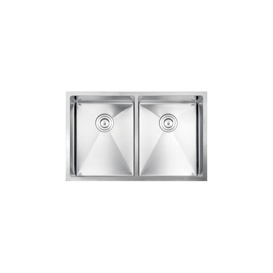 Vogt Mödling 16-Gauge Undermount Double-Bowl Stainless Steel Kitchen Sink with Bottom Grid - KS.3018.M16R-64